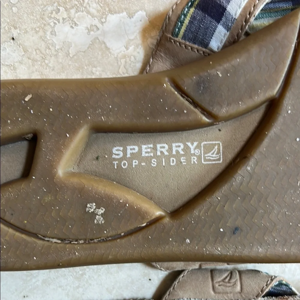 Sperry Plaid Strap Sandals